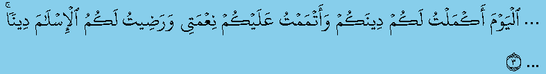 Qs. Al Maidah Ayat 3